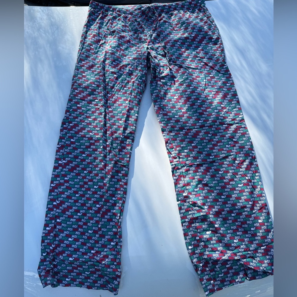 Vineyard Vines Red and Green Striped Pajama Pants